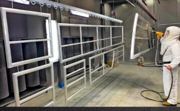 Порошковая покраска алюминиевого профиля в Москве